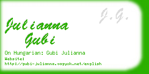 julianna gubi business card